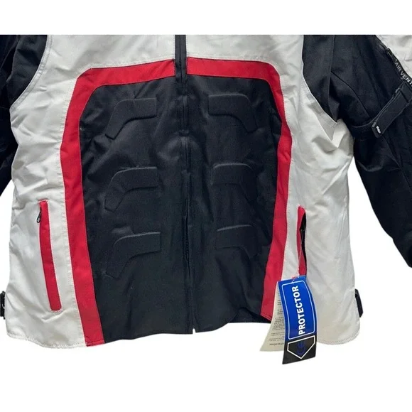 HWK Motorcycle 3XL Jacket  Men's Padded Adventure/Touring Cordura Textile Fabric - Picture 4 of 15